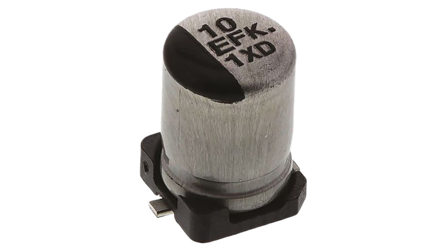 Panasonic, SMD Aluminium-Elektrolyt Kondensator 1000μF ±20% / 50V dc, Ø 16mm x 16.5mm, bis 105°C