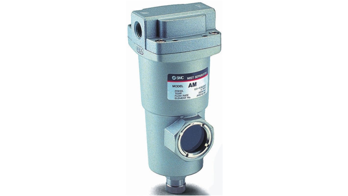 SMC 200 L/min Rc 1/4 Pneumatic Separator, 0.01μm filtration, 0.05MPa to 1 MPa