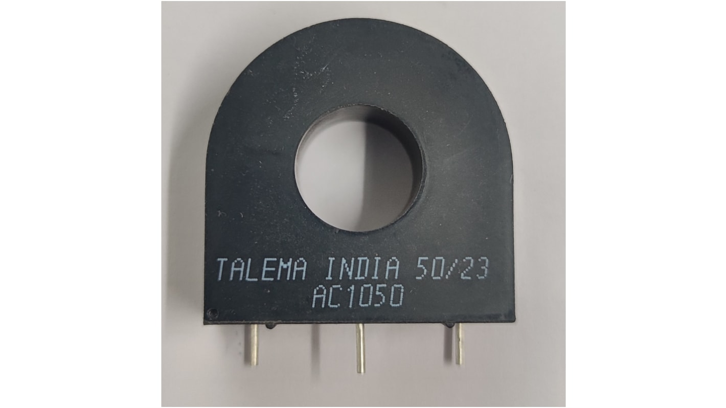 Transformador de corriente Nuvotem Talema AC-1, entrada 50A, ratio: 1000:1, Ø int. 14.6mm, dim. 34,9 x 14,3 x 34,9 mm