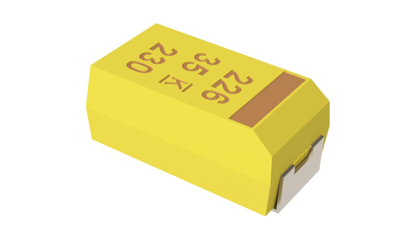 KEMET 2.2μF MnO2 Tantalum Capacitor 10V dc, T491 Series