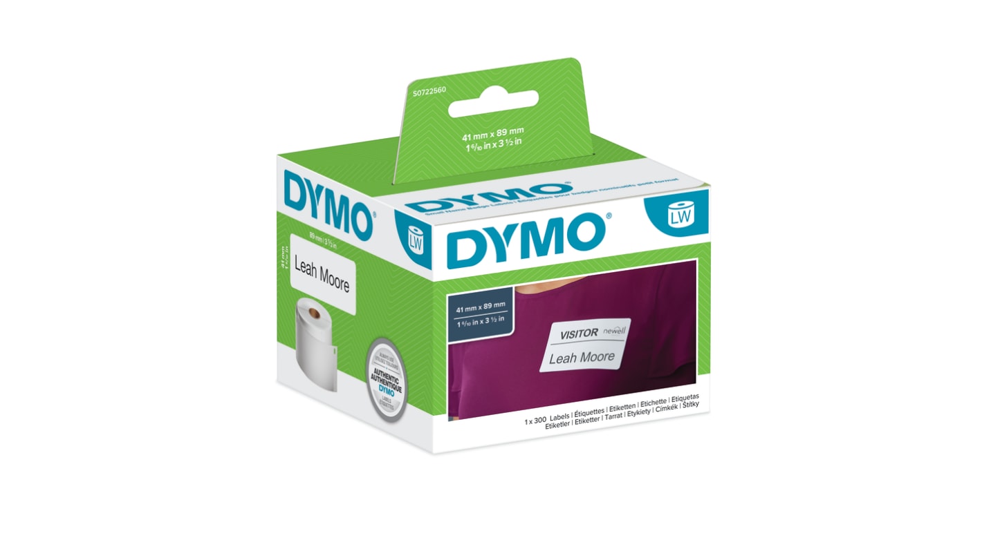 Dymo Etikette auf Rolle x 89mm für Dymo 450, Dymo 450 Duo, Dymo 450 Turbo, Dymo 450 Twin Turbo, Dymo 4XL, Dymo