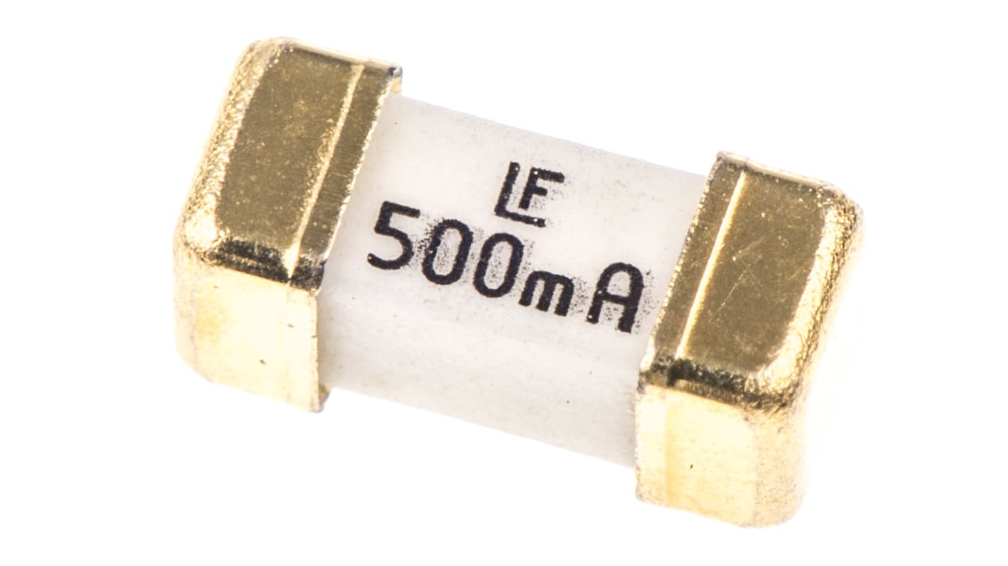 LittelfuseSMD Non Resettable Fuse 500mA, 125V ac/dc