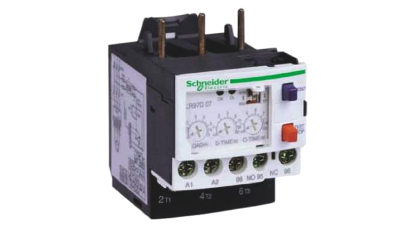 Schneider Electric LR97 D Overload Relay 1NO + 1NC, 0.3 → 1.5 A F.L.C, 1.5 A Contact Rating, 55 W, TeSys