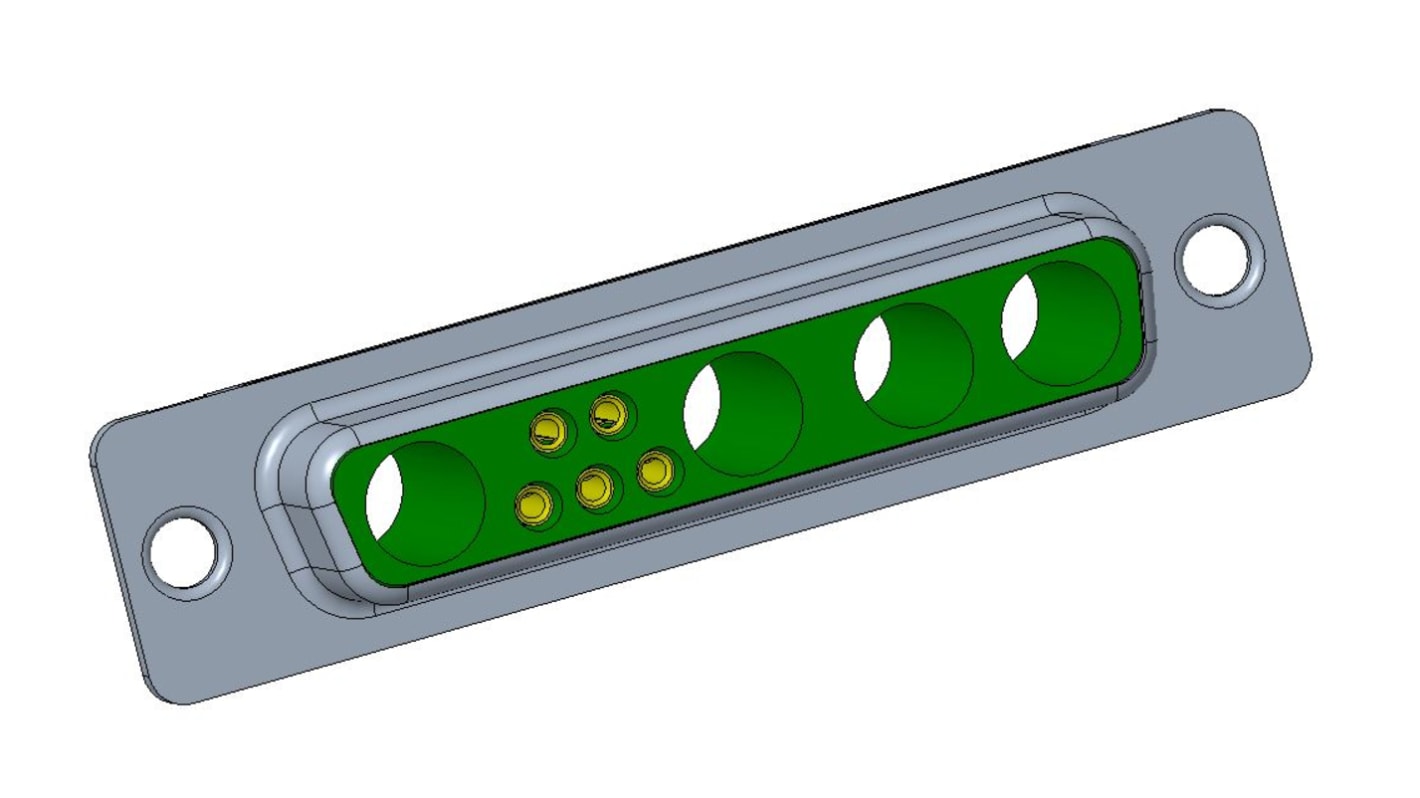 Conector D-sub Amphenol ICC, Serie DW, Recto D-sub con contactos mixtos, Montaje de Cable, Hembra, Terminación Soldador