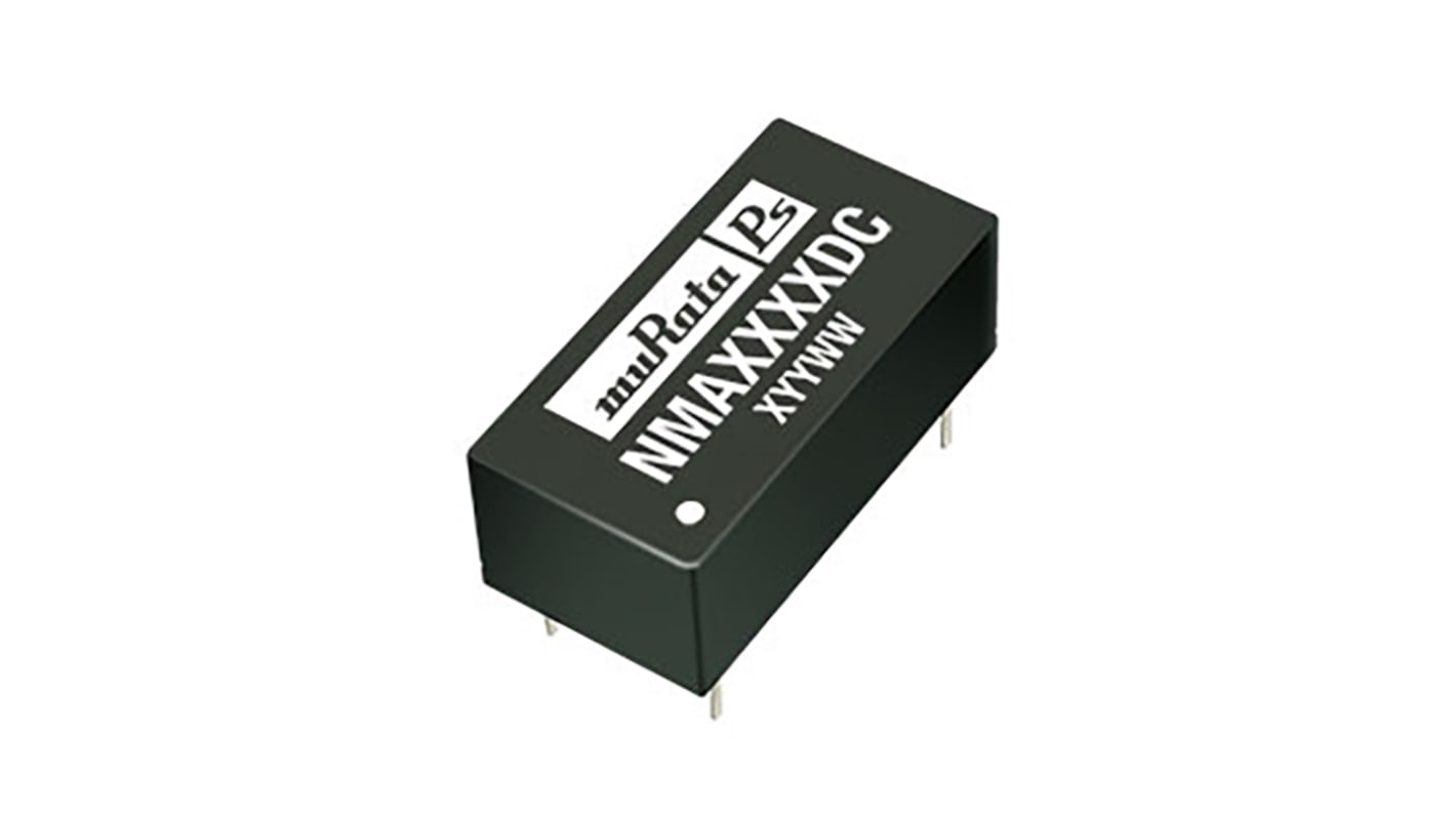 Murata Power Solutions NMA DC-DC Converter, ±15V dc/ ±33mA Output, 10.8 → 13.2 V dc Input, 1W, Through Hole,