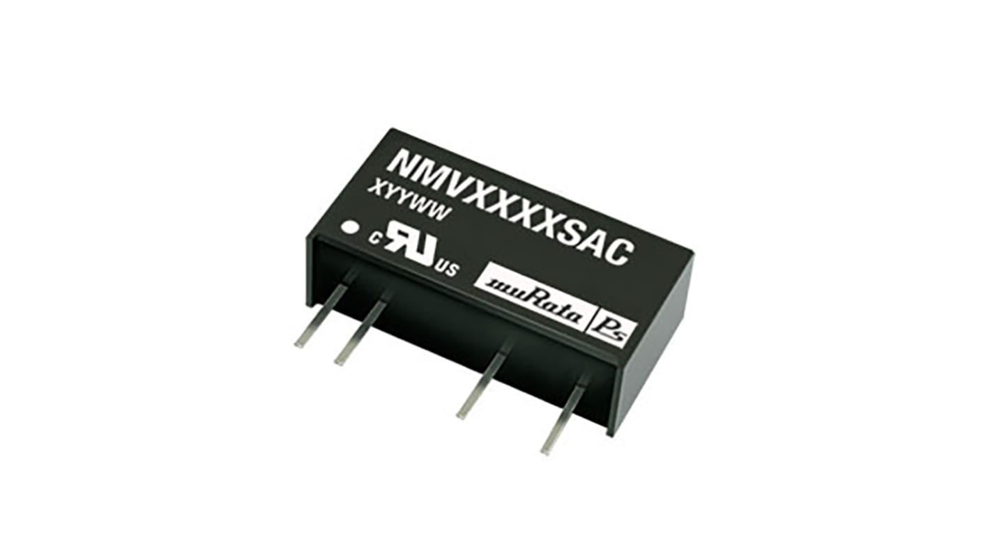 Murata Power Solutions NMV DC-DC Converter, 12V dc/ 84mA Output, 10.8 → 13.2 V dc Input, 1W, Through Hole, +85°C