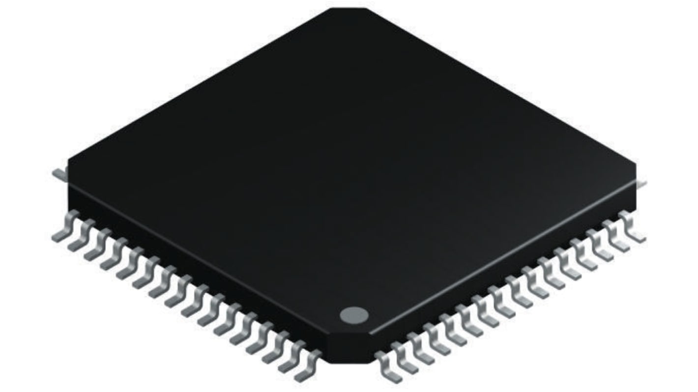 Atmel ATXMEGA64A3-AU, 8/16bit AVR Microcontroller, AVR Xmega, 32MHz, 2 kB, 4 kB, 64 kB Flash, 64-Pin TQFP