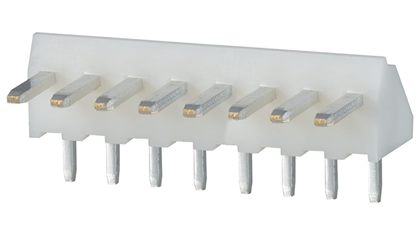 JST HVQ Series, 2.5mm Pitch 8 Way 1 Row Right Angle PCB Header, Through Hole, Solder Termination