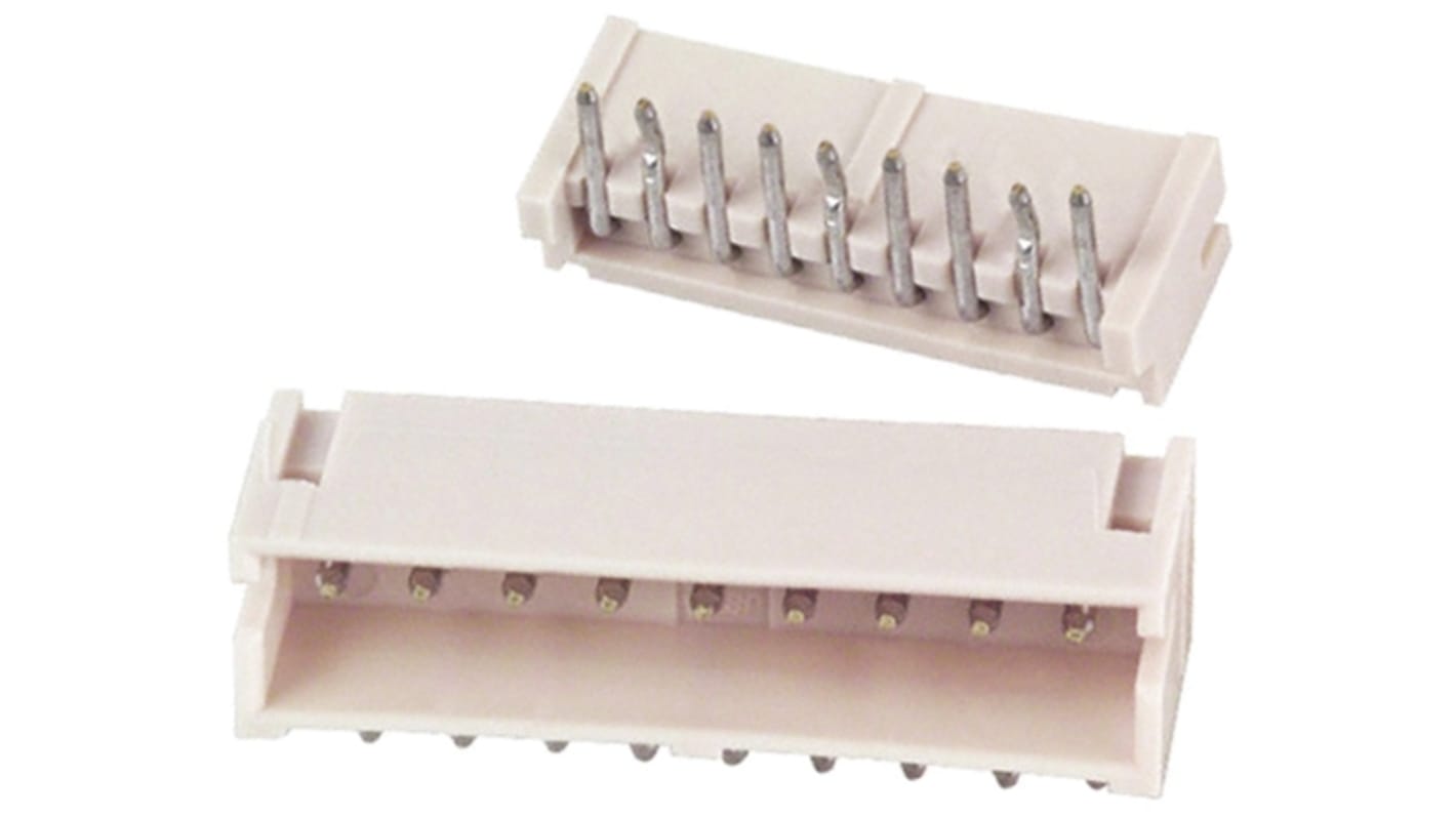 Conector macho para PCB Ángulo de 90° JST serie ZH de 9 vías, 1 fila, paso 1.5mm, para soldar, Montaje en orificio