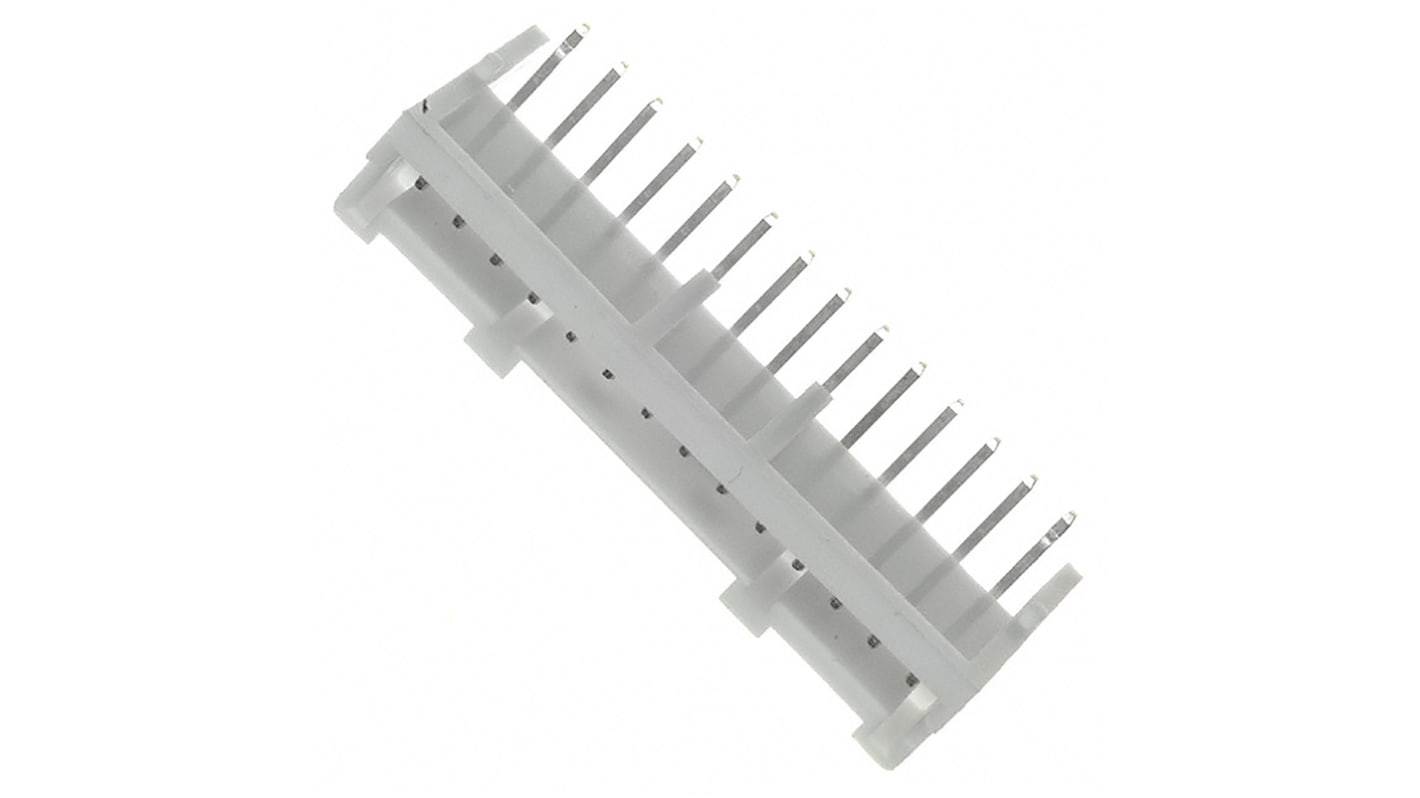 JST PA Series Right Angle Through Hole PCB Header, 14 Contact(s), 2.0mm Pitch, 1 Row(s), Shrouded