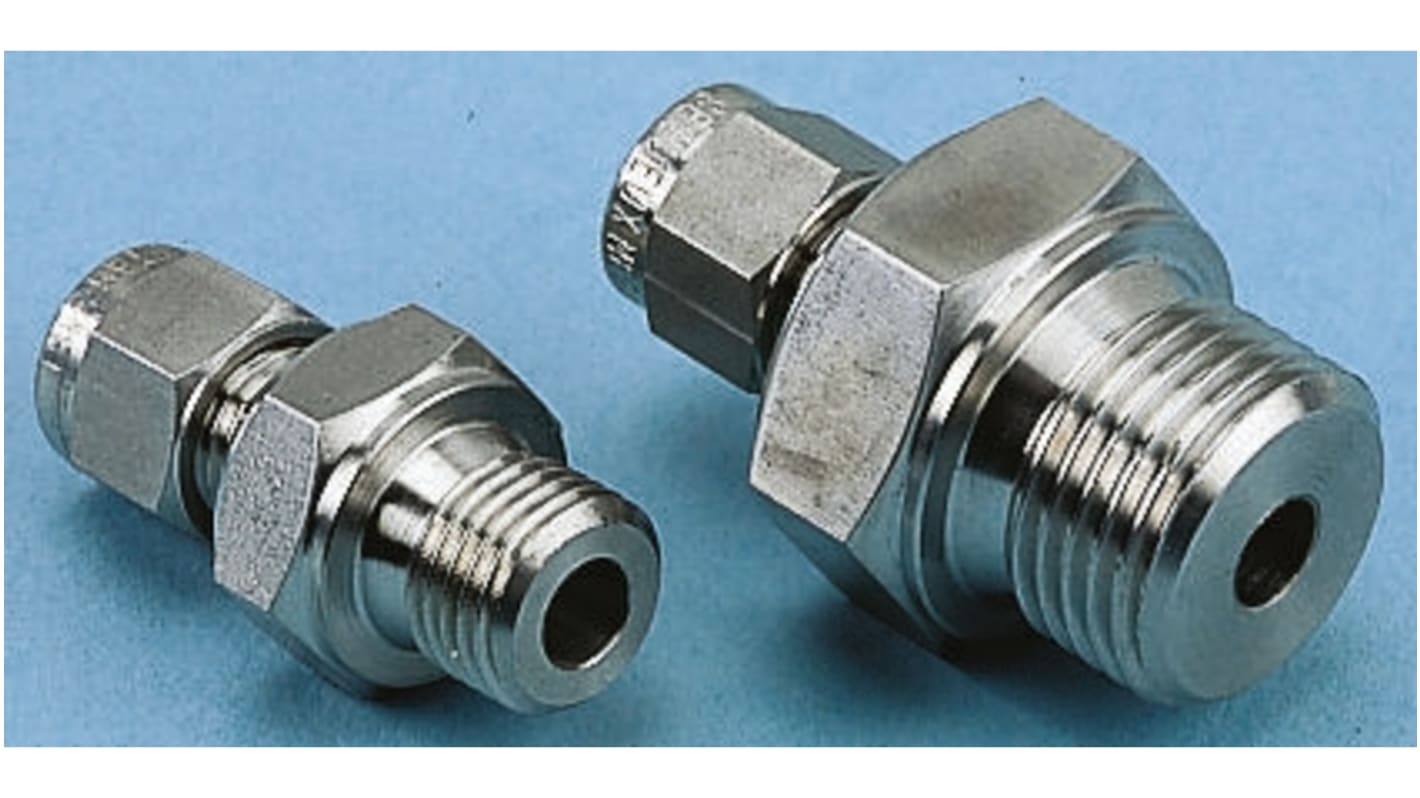 RS PRO, 1/4 BSP Thermocouple Compression Fitting for Use with Thermocouple, 6mm Probe, RoHS Compliant Standard