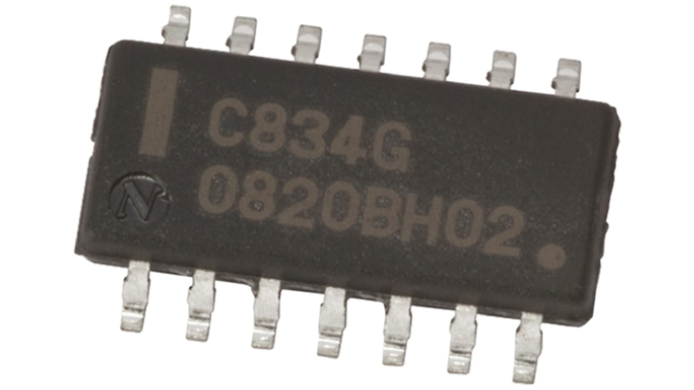 Renesas Electronics オペアンプ, 表面実装, 4回路, ±2電源, 単一電源, UPC844G2-A