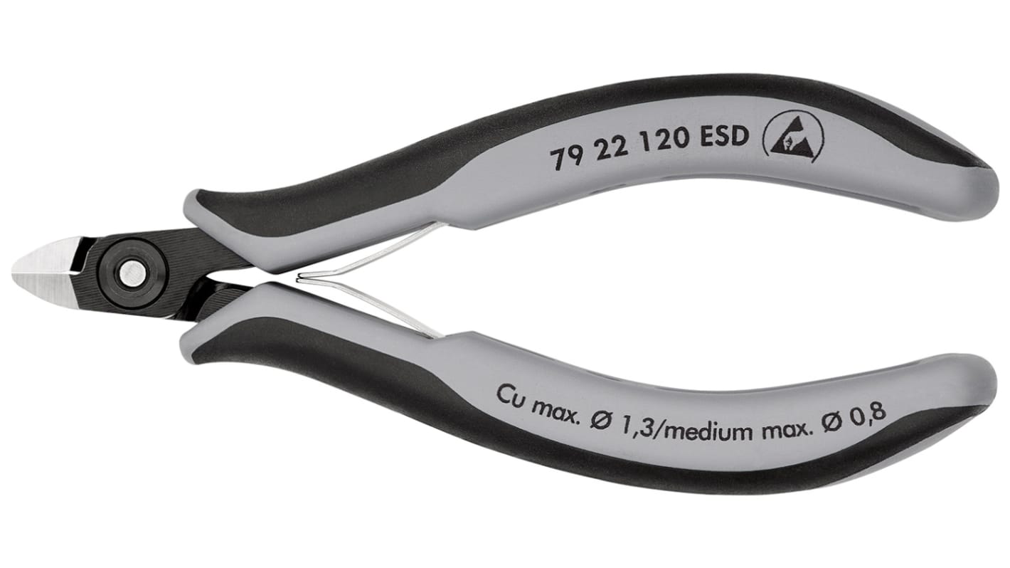 Knipex 79 22 120 ESD Seitenschneider 120 mm, Schneidleistung 1,3mm