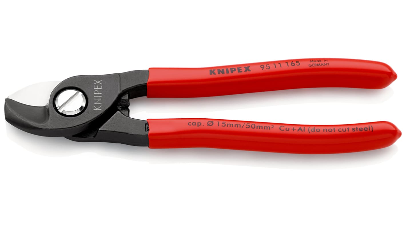 Knipex 165 mm Szerszámacél, 15mm vágóképesség 95 11