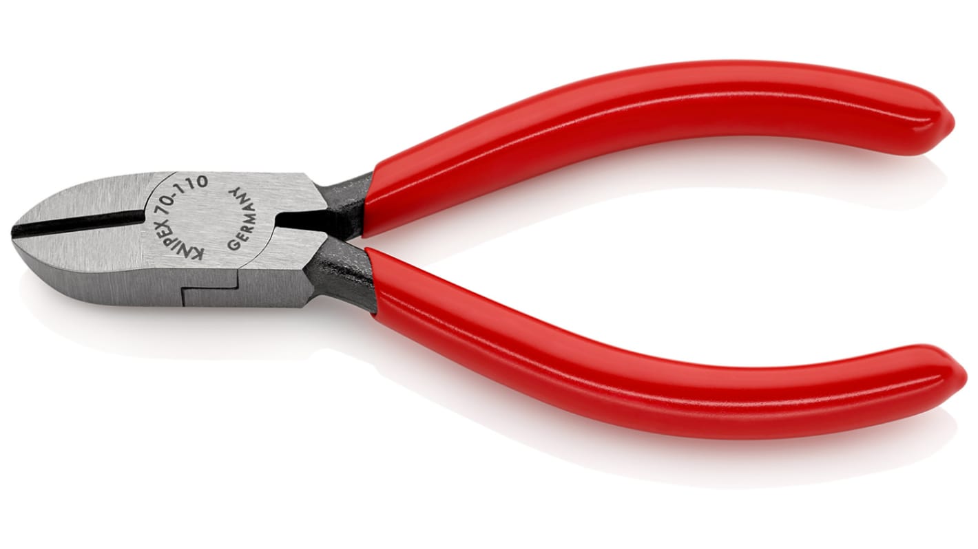 Alicates de corte lateral Knipex, capacidad de corte 3mm, long. total 110 mm,