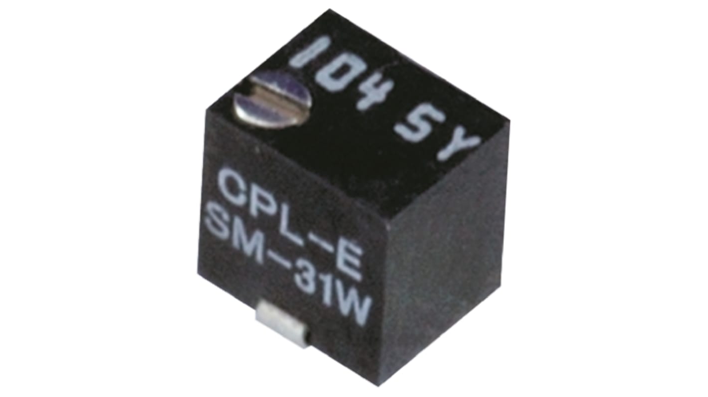 Ladicí potenciometr 10kΩ ±20% ±100ppm/°C 0.125W 5otáčkový, SMD, J-hák, řada: SM-31 Nidec Components