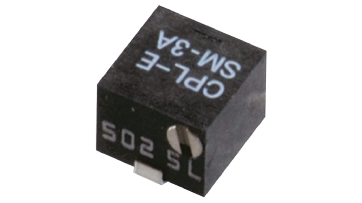 Nidec Components SM-3 11-Gang SMD Trimmer-Potentiometer, Seitliche Einstellung, 50kΩ, ±20%, 0.125W, J-Schraubkloben, L.