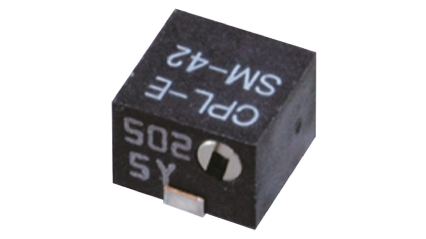 Nidec Components SM-42 11-Gang SMD Trimmer-Potentiometer, Seitliche Einstellung, 20kΩ, ±10%, 0.25W, J-Schraubkloben, L.