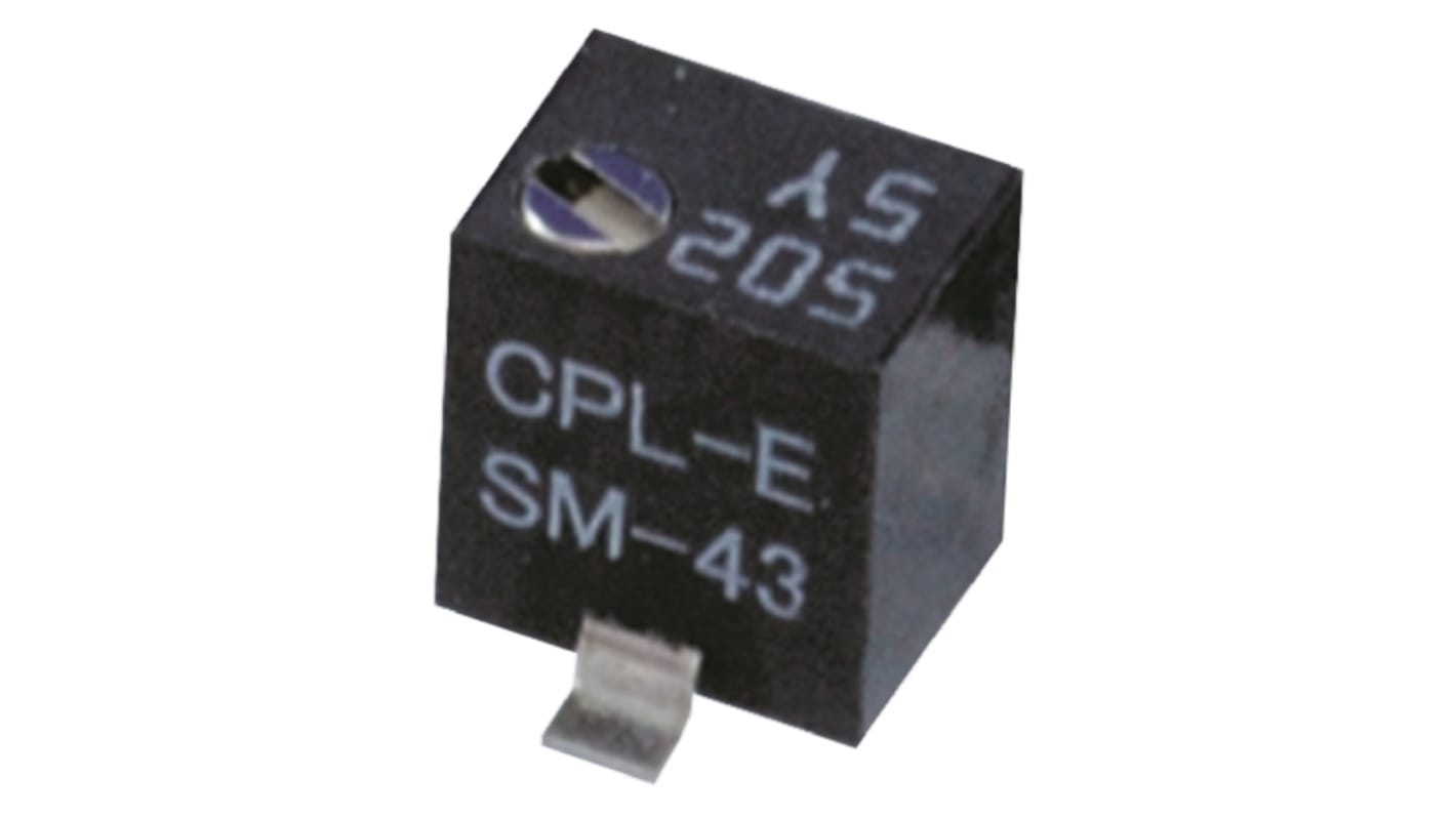 Copal SM-43 5-Gang SMD Trimmer-Potentiometer, Einstellung von oben, 5kΩ, ±10%, 0.25W, Gullwing, L. 4.8mm