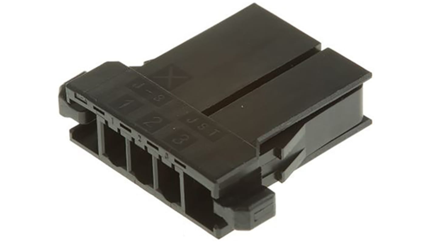 Boitier de connecteur Femelle, 6 contacts 1 rang , pas 3.81mm, Droit