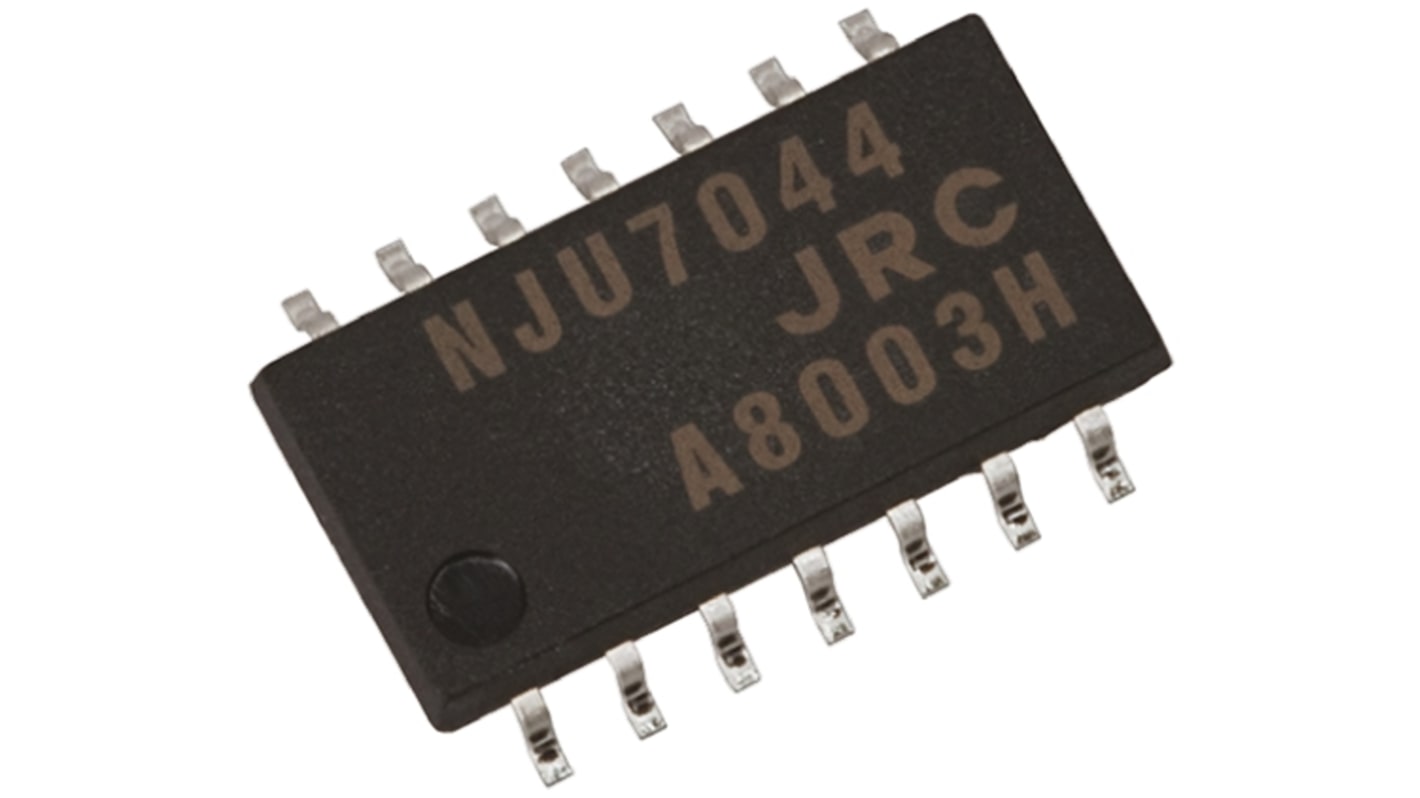 Comparador NJM2901M Colector Abierto 1.3μs 4-Canales, 3 → 28 V 14-Pines DMP