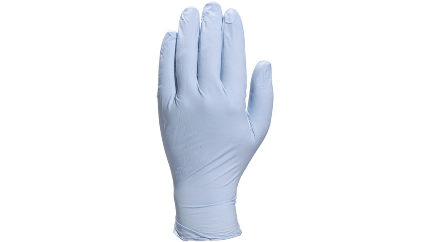 Guantes desechables Delta Plus sin polvo de Nitrilo Azul, talla XL, caja de 100 unidades