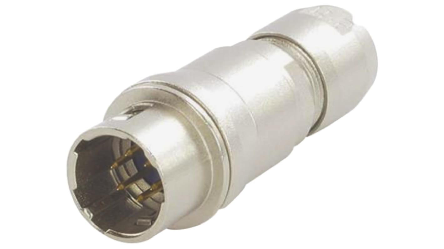 Hirose Circular Connector, 6 Contacts, Cable Mount, Miniature Connector, Socket, Male, HR10 Series