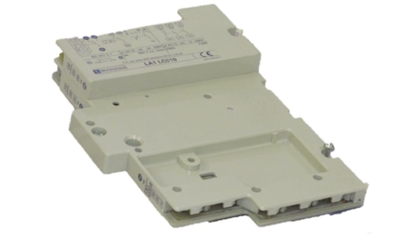 Schneider Electric Auxiliary Contact, 6 Contact, 1NC + 5NO, Side Mount