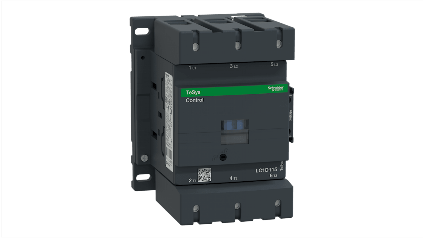 Schneider Electric LC1D Series Contactor, 24 V ac Coil, 3-Pole, 11 A, 55 kW, 3NO, 1 kV ac