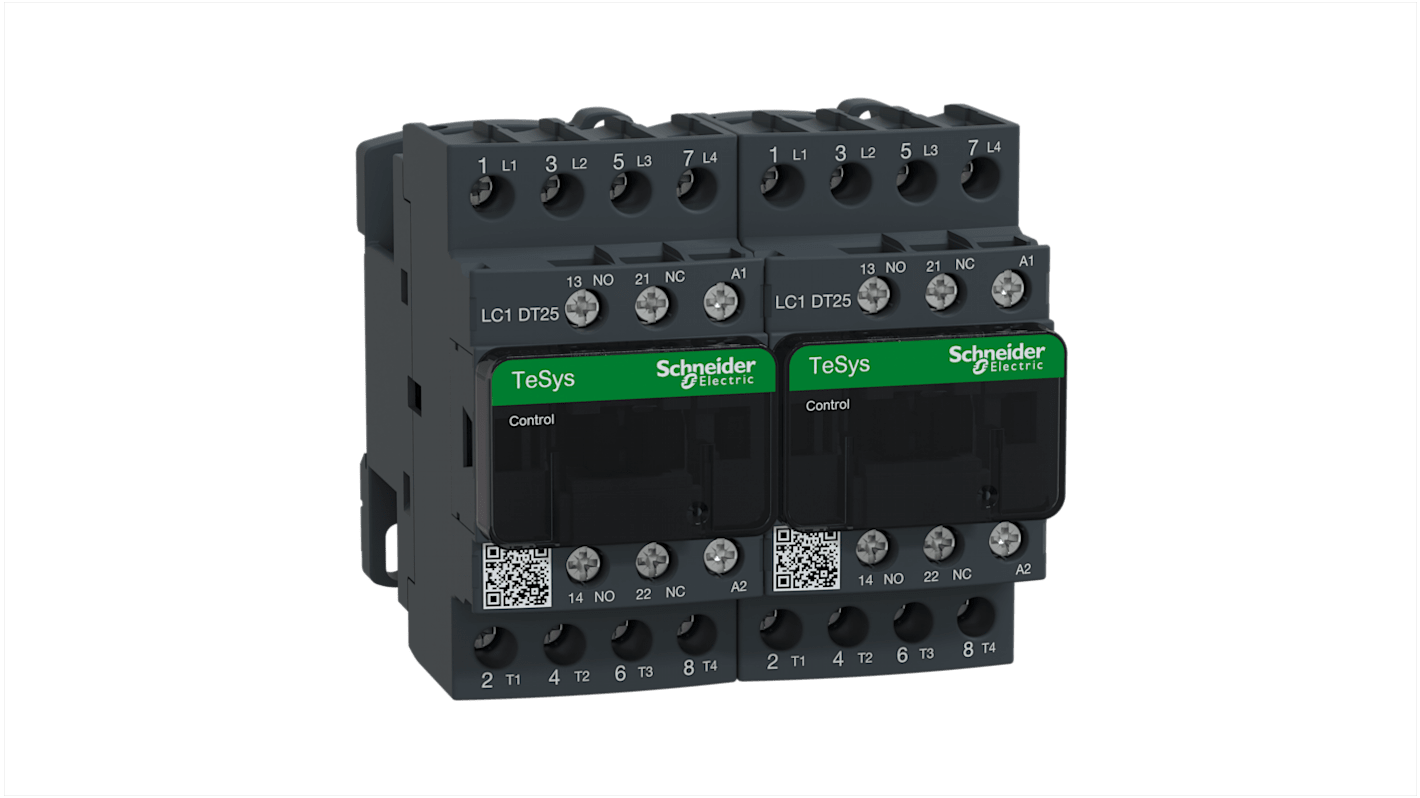 Schneider Electric LC2D Series Contactor, 230 V ac Coil, 4-Pole, 25 A, 4NO, 690 V ac