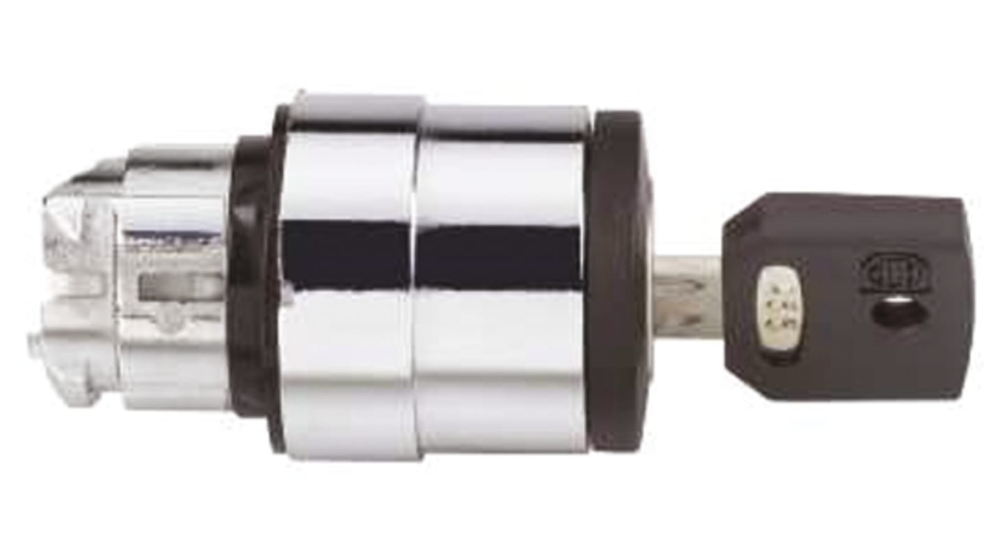 Schneider Electric Harmony XB4 3-position Key Switch Head, Latching, 22mm Cutout