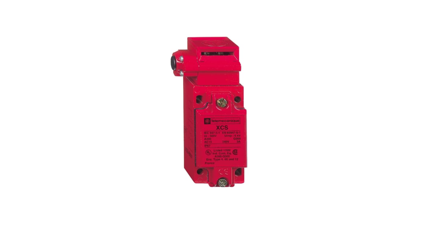 Interruptor de Bloqueo de Seguridad Telemecanique Sensors XCSB501, Roscado, 8, 1 NC / 2 NA, 6 A, 240V, 250V, 1 NC / 2