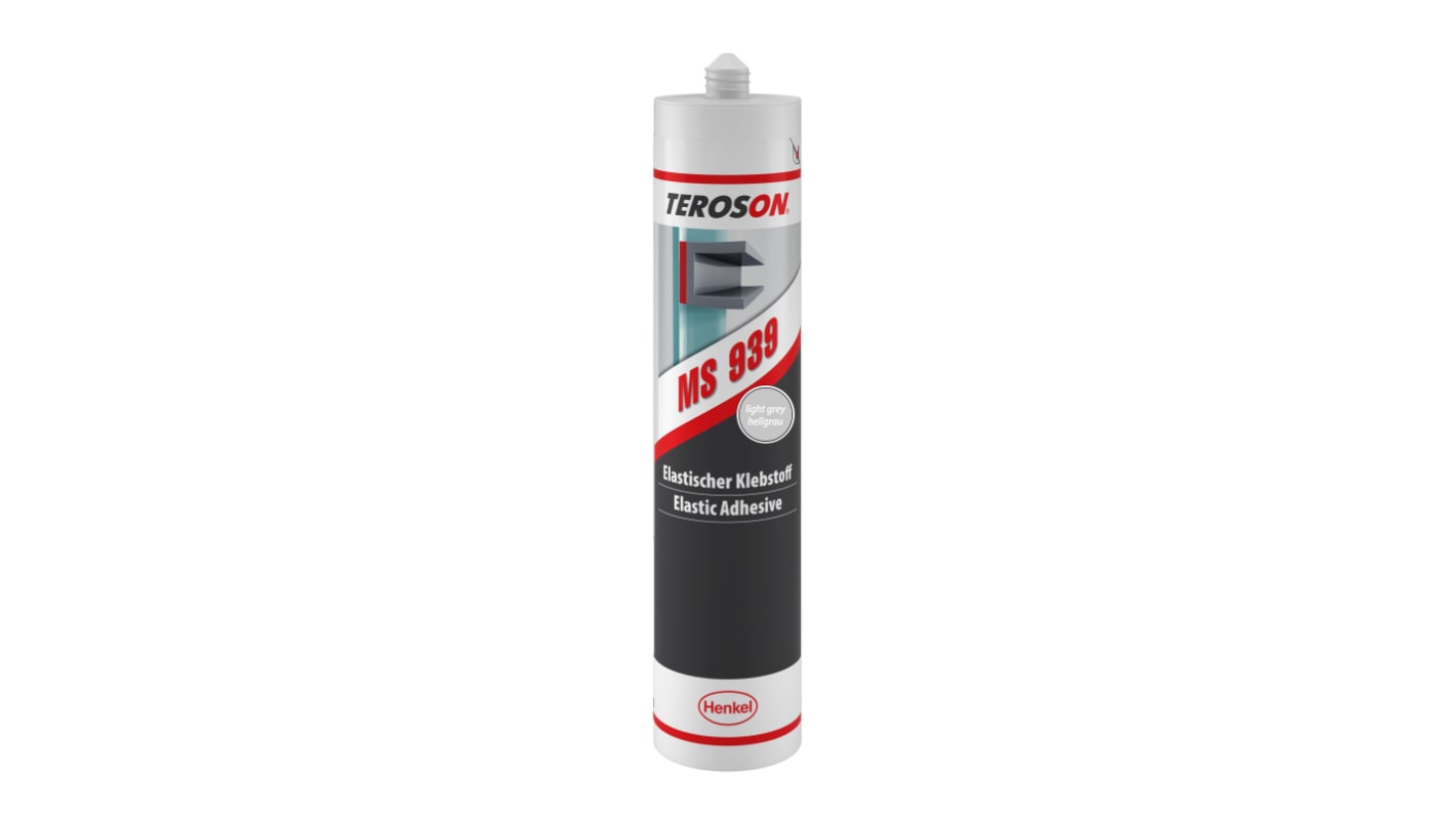 Sellante y adhesivo combinado Henkel Teroson MS 939 gris Gris, Cartucho 310 ml, -40 → +100 °C