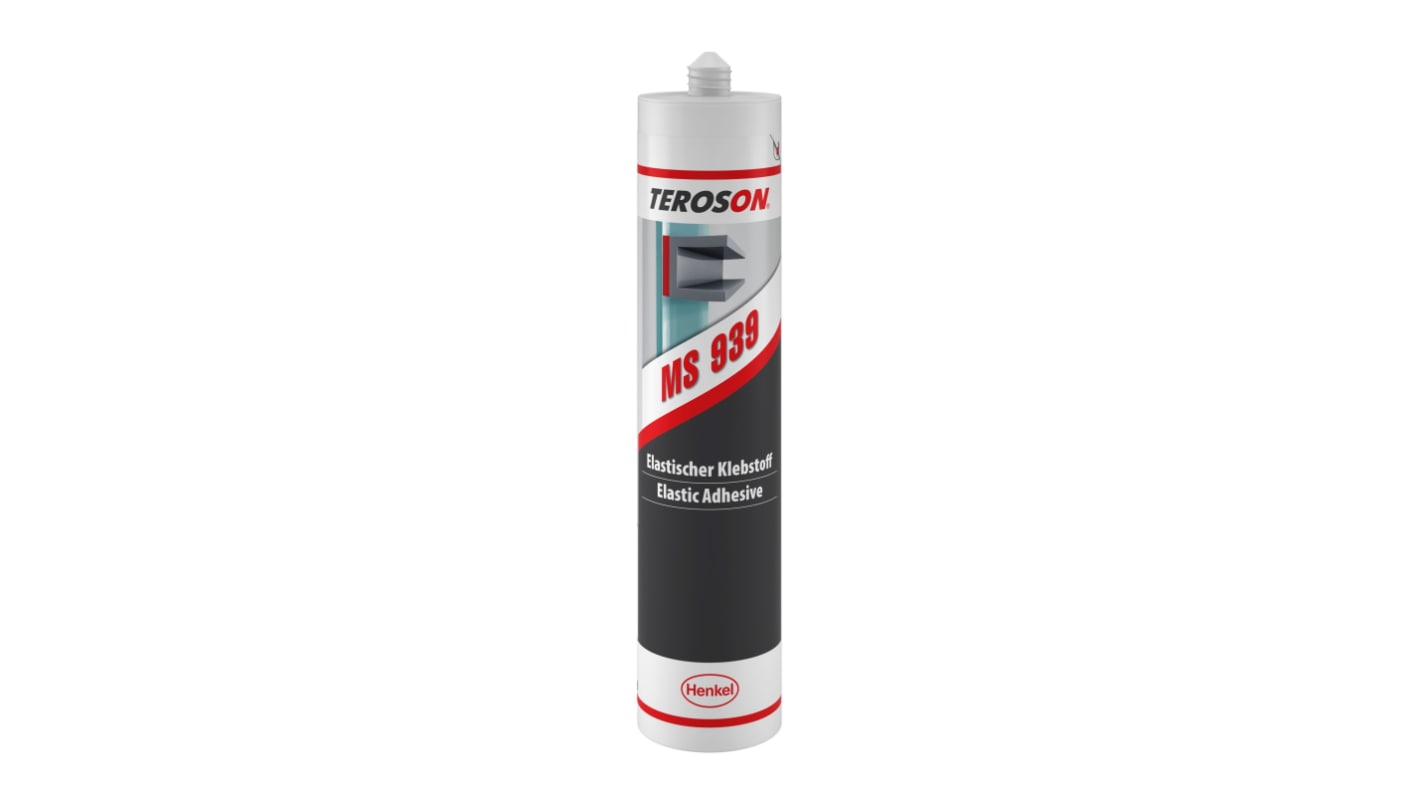 Sellante y adhesivo combinado Henkel Teroson MS 939 negro Negro, Cartucho 310 ml, -40 → +100 °C