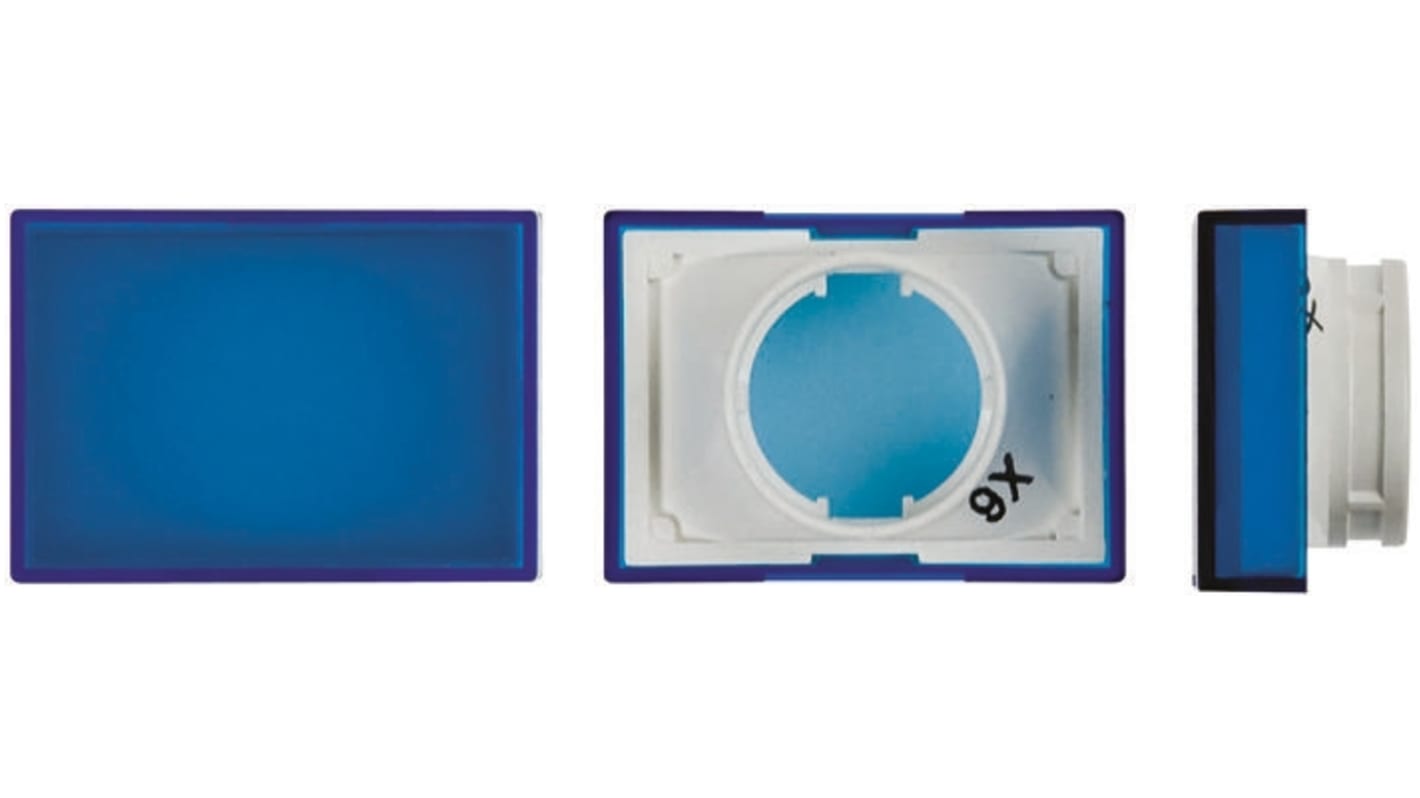 A165L-JA | Omron Blue Rectangular Push Button Lens for Use with A16 ...