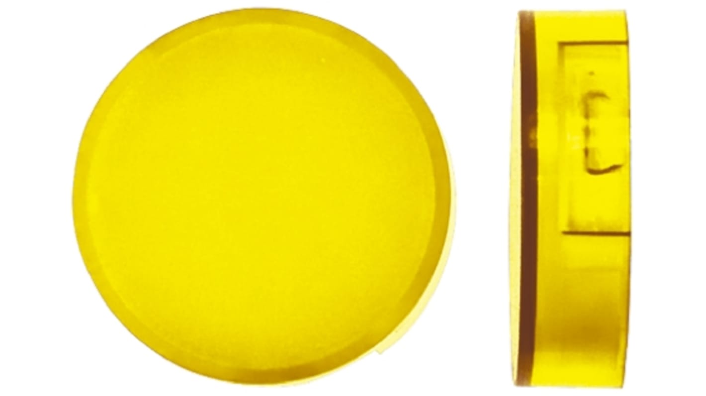 Omron Yellow Round Push Button Lens for Use with A16 Series LED/Incandescent Lamp Push Button Switch