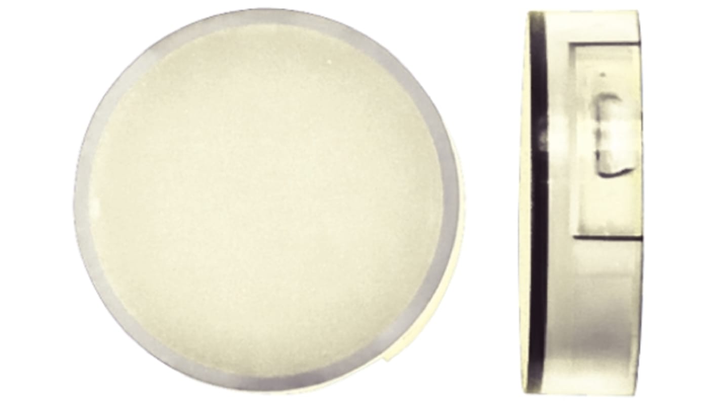 Klosz lampek do przycisku kształt: Okrągły Biały Soczewka Omron