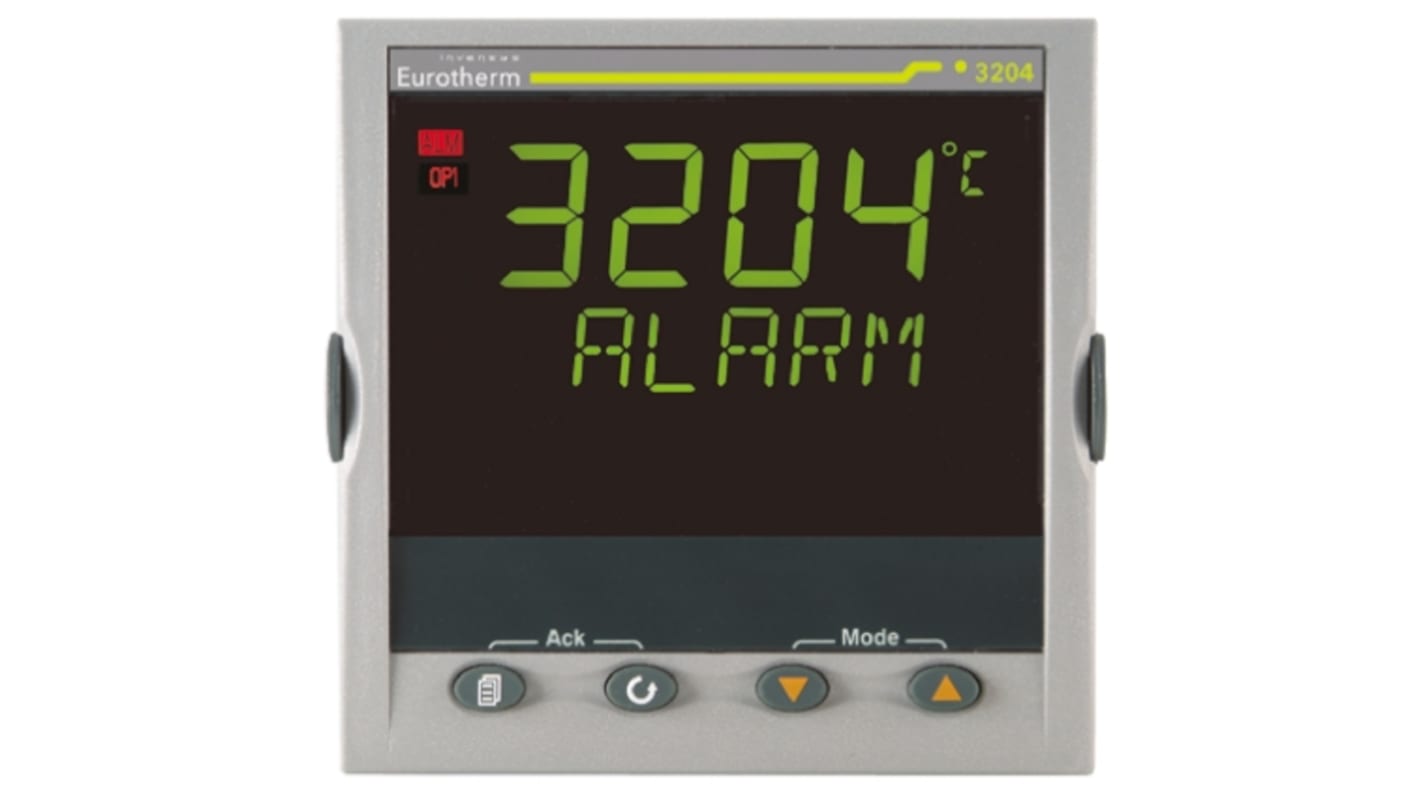 Eurotherm 3204 PID Temperature Controller, 96 x 96 (1/4 DIN)mm, 4 Output Changeover Relay, Relay, 85 → 264 V ac