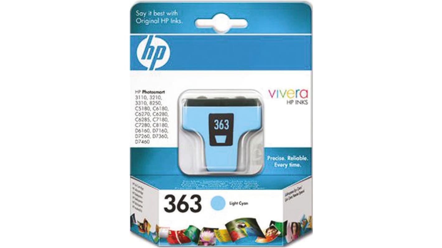 Hewlett Packard 363 Light Cyan Ink Cartridge