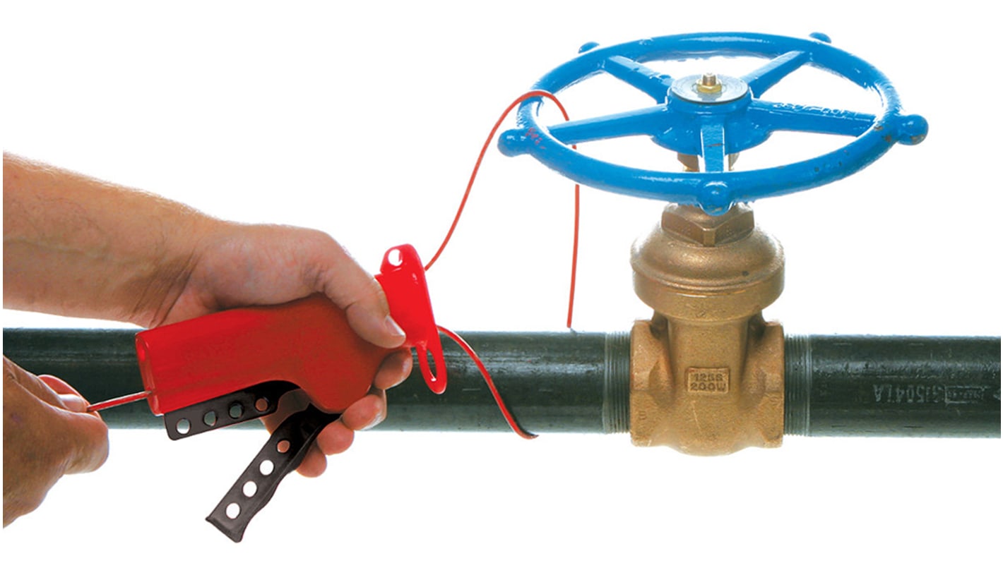 50941 Brady Red 4Lock Nylon Valve Lockout Kit, 7mm Shackle RS