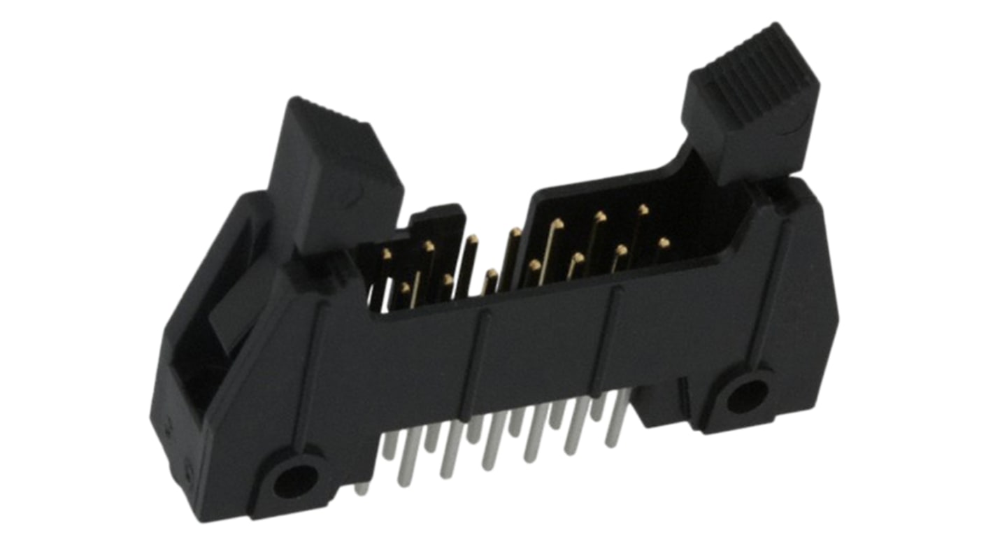 Conector macho para PCB 3M serie 3000 de 14 vías, 2 filas, paso 2.54mm, para soldar, Montaje en orificio pasante