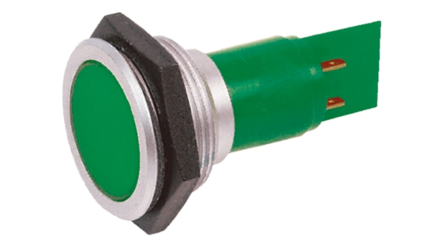 SMCP3017289 Signal Construct Green Panel Mount Indicator, 230V ac