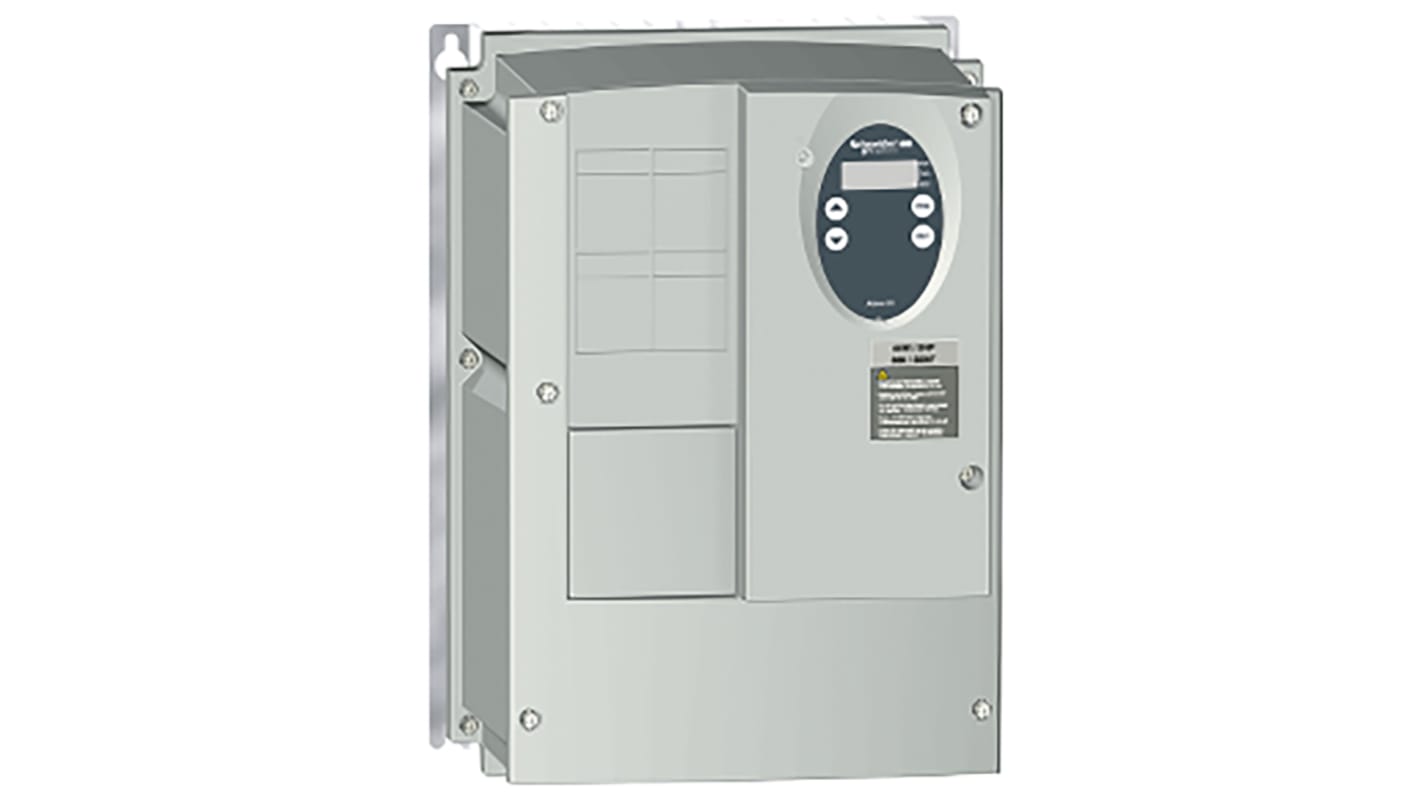 Variador de frecuencia Schneider Electric serie ATV 31, 0,37 kW, 230 V ac, 1 fase, 3,3 A, IP55, ModBus