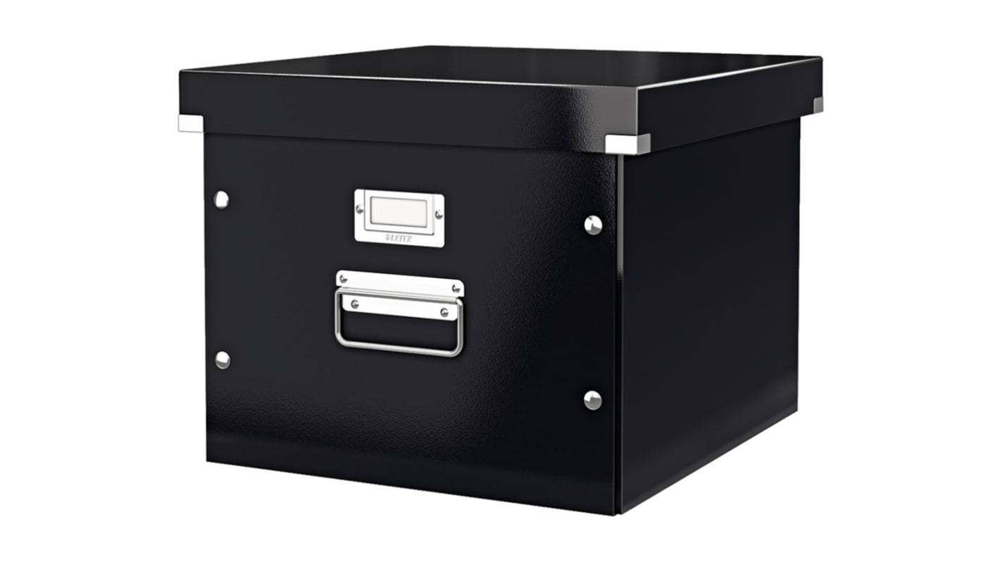 60460095 Leitz Black 1 Compartment A4 Archive Box, H282mm x W357mm x