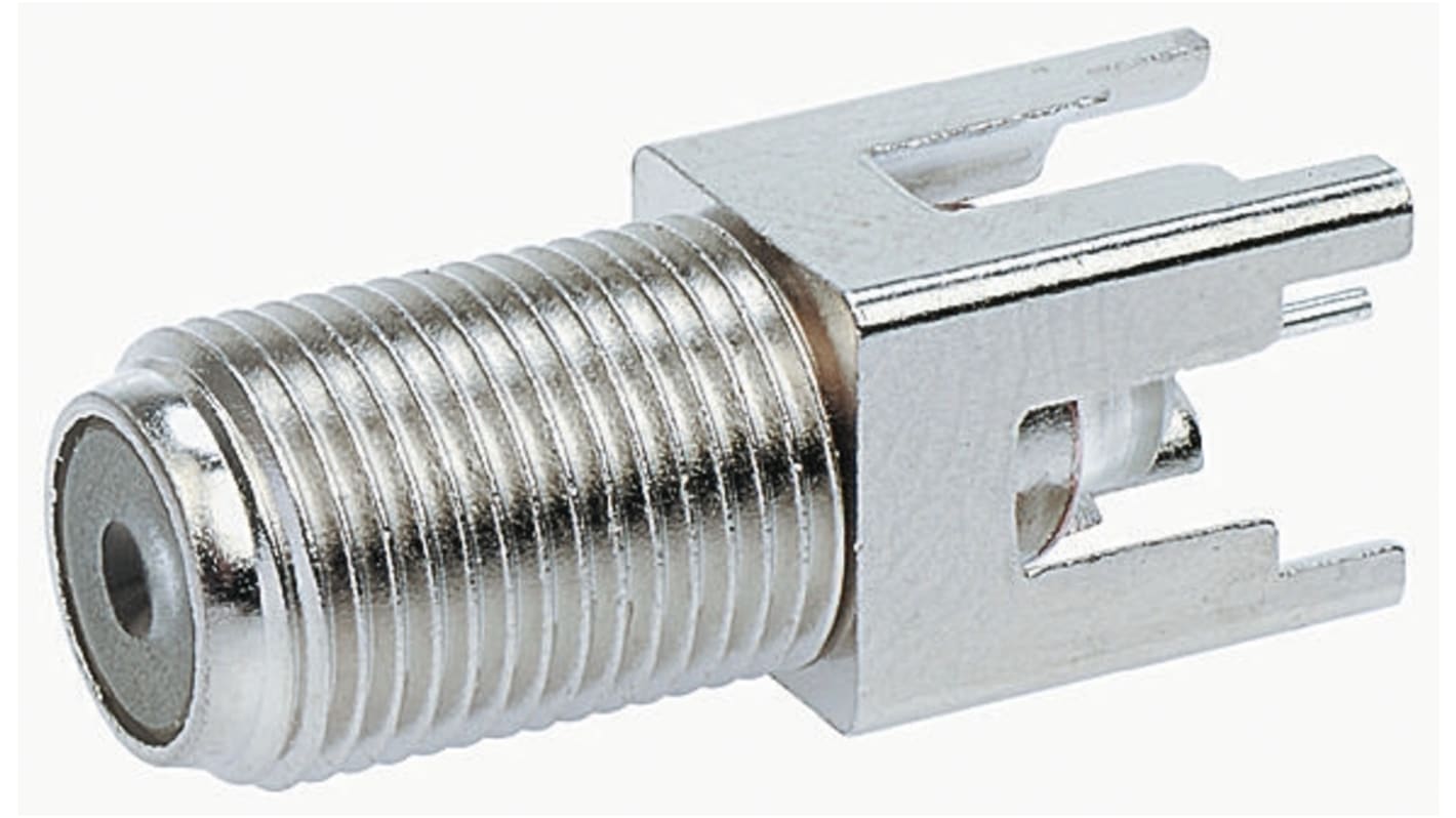 TE Connectivity, jack Through Hole, 75Ω, Solder Termination, Straight Body