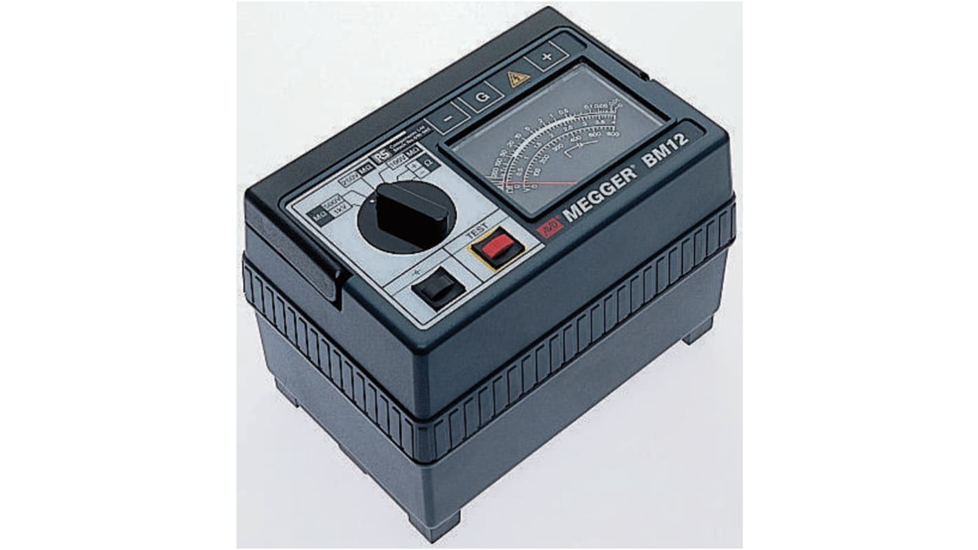 Megger BM12 Insulation & Continuity Tester, 100V dc Min, 1000V dc Max