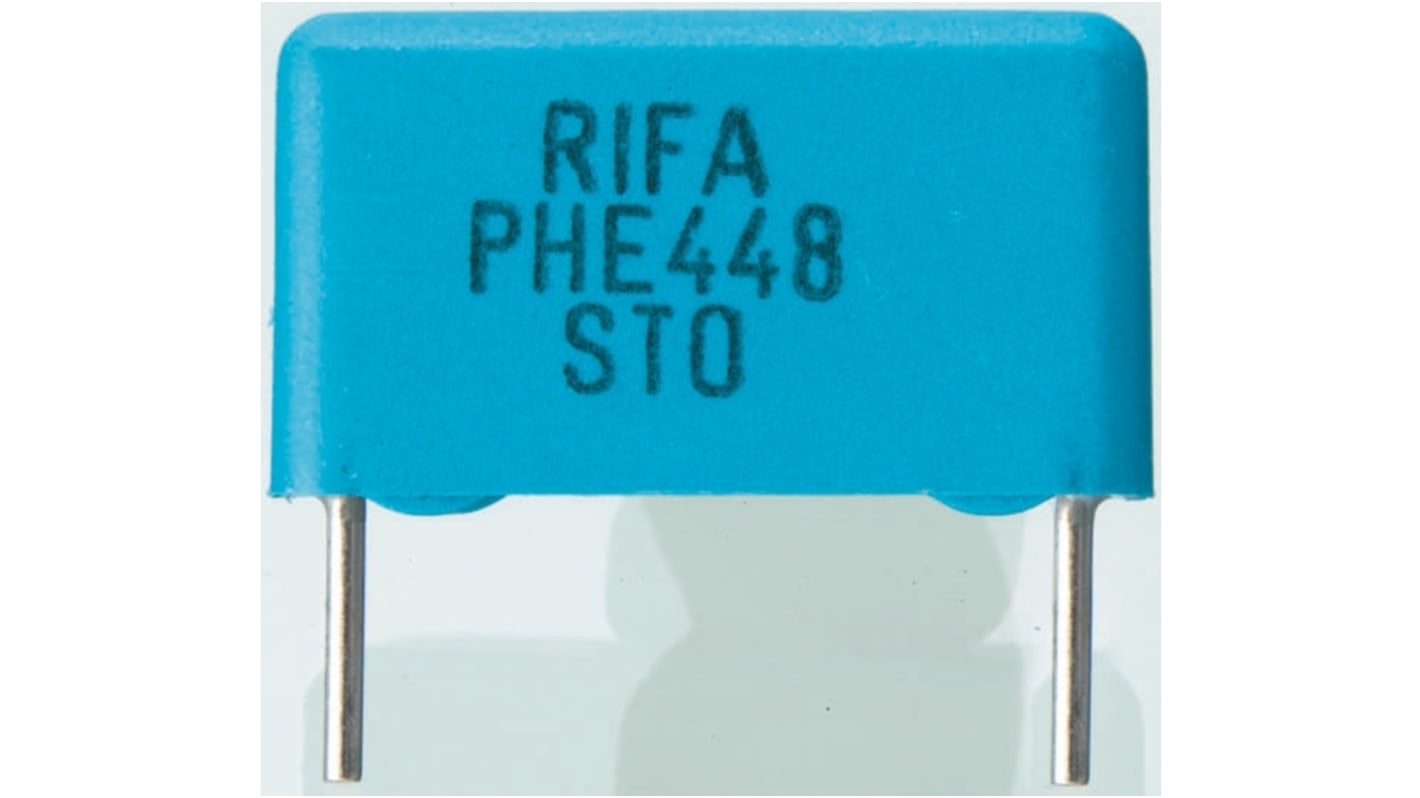 KEMET PHE448 Polypropylene Film Capacitor, 1.6 kV dc, 650 V ac, ±5%, 10nF, Through Hole