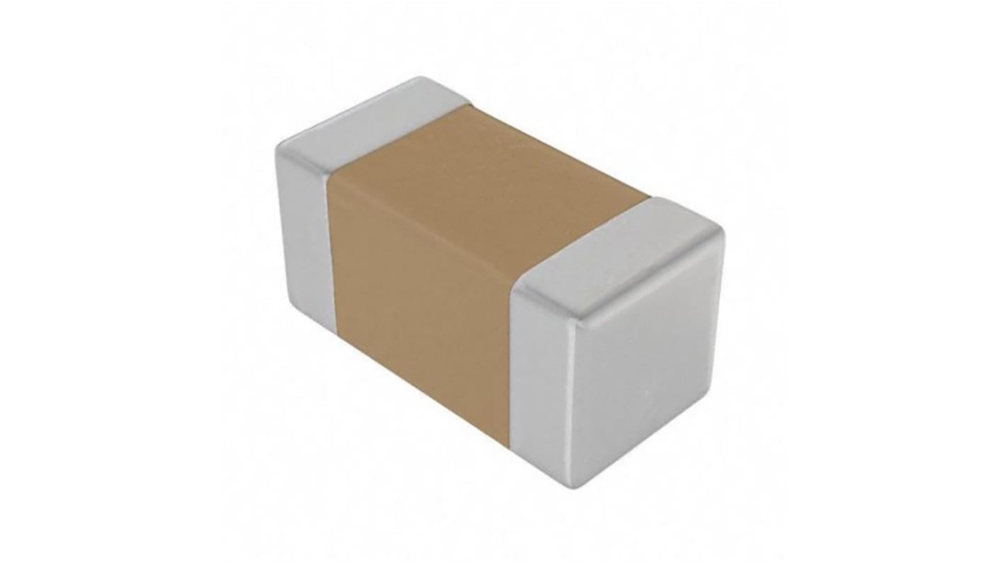 Yageo 10nF Multilayer Ceramic Capacitor MLCC, 50V dc V, ±10% , SMD