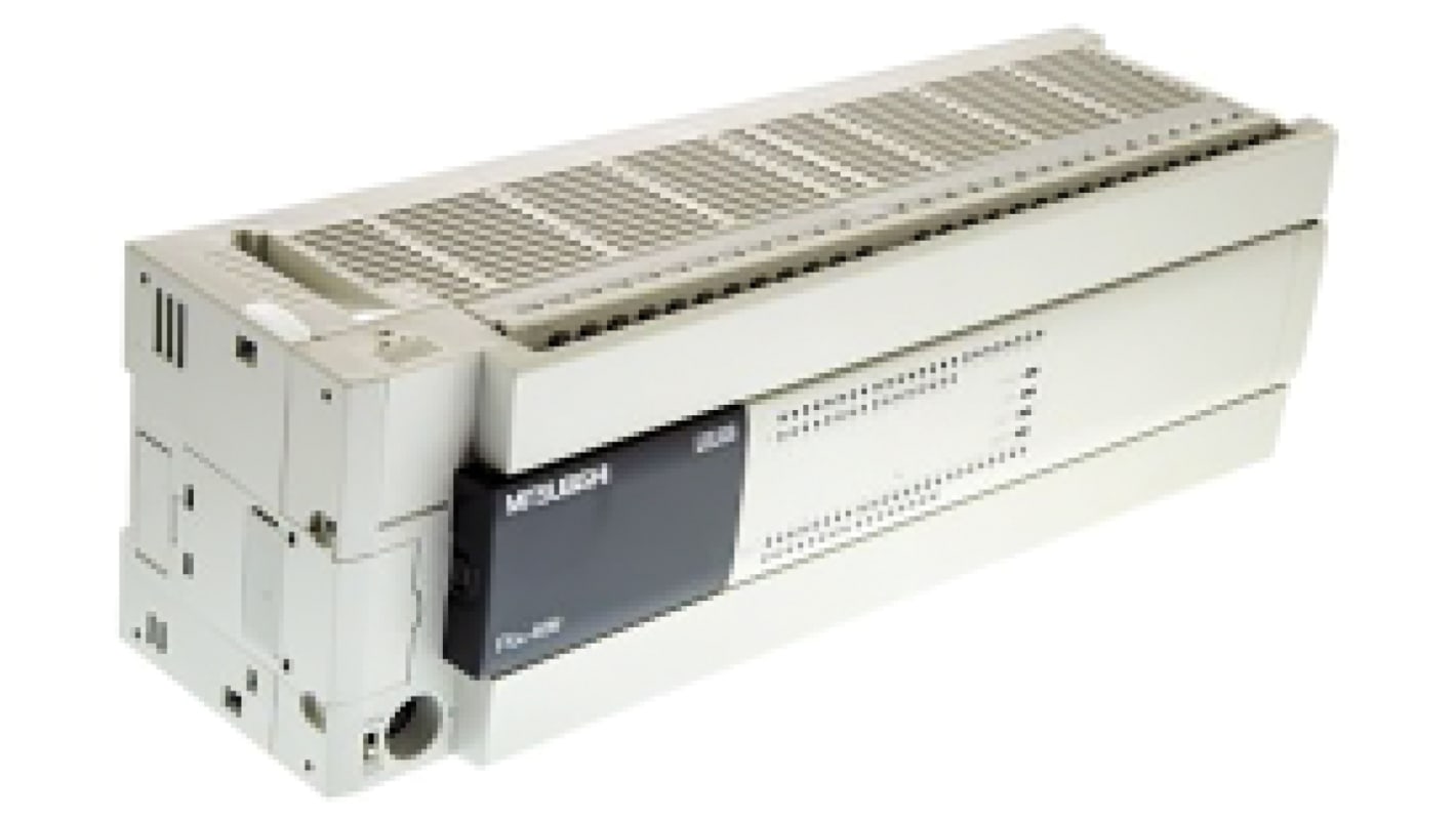 Mitsubishi FX3U Logikmodul, 40 Eing. Relais Ausg.Typ Senke, Quelle Eing.Typ 24 VDC