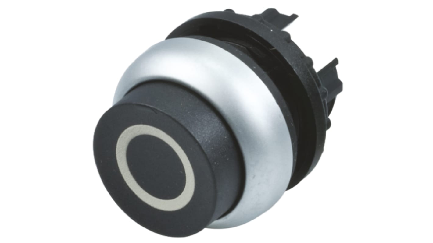 Cabezal de pulsador Eaton serie M22, Ø 22mm, de color Negro, Mantenido, IP69K